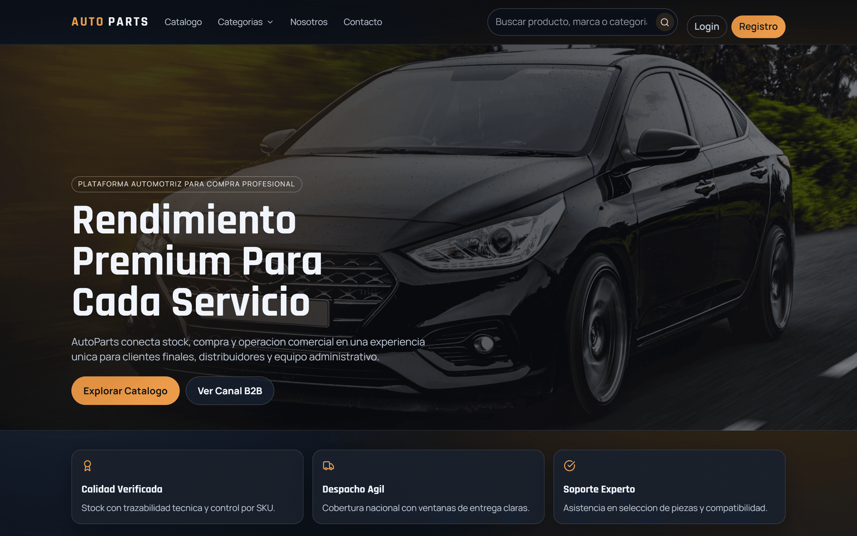 Captura de E-commerce Automotriz